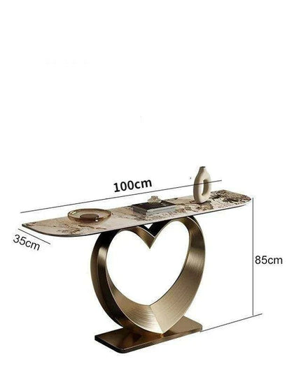 Elegant Italian Minimalist Slate Console Table - A Touch of Modern Luxury for Your Home