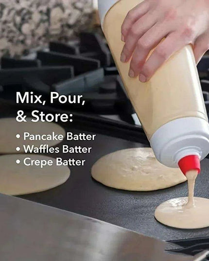 Effortless Batter Blender with Whisk Ball for Perfectly Fluffy Pancakes, Cupcakes, and More
