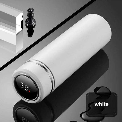 LED Temperature Display Smart Stainless Steel Thermos - 500ML Business Travel Companion