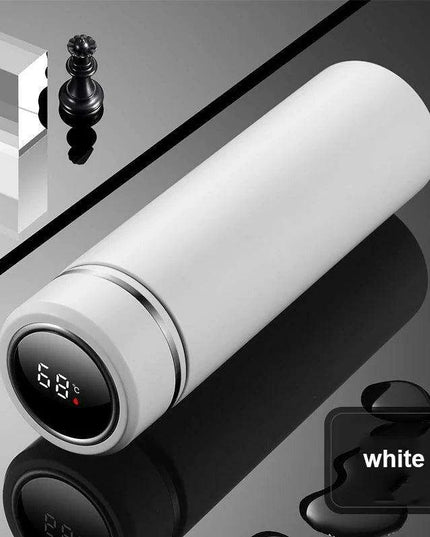 LED Temperature Display Smart Stainless Steel Thermos - 500ML Business Travel Companion