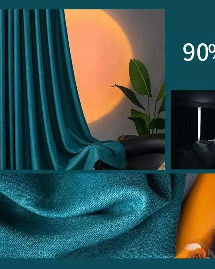Elegant Soundproof Blackout Curtains - Premium Dual-Fabric Linen Cotton for Cozy Home Ambiance