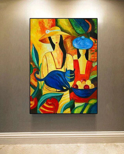 Sophisticated Elegance: Lady Canvas Artwork for Luxurious Home Design