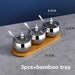 Stainless Steel Spice Storage and Oil Sprayer Set - Essential Organizer for Culinary Lovers