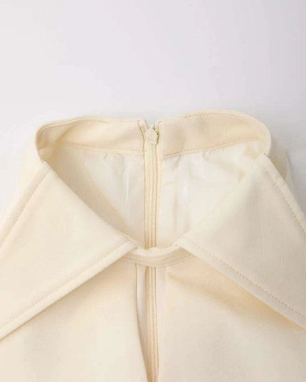 Stylish Asymmetric Halter Neck Evening Dress for Women