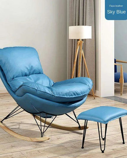 Elegant Lobster Leather Rocking Lounge Chair with Unmatched Comfort and Style