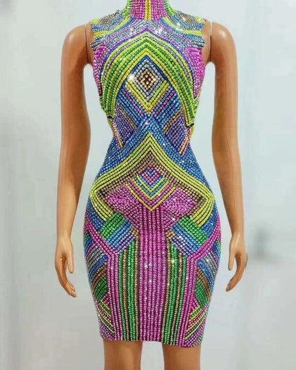 Glistening Night Out Diamond Sheath Dress: Shine Brightly at Every Occasion