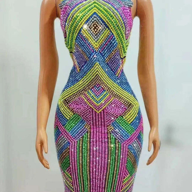 Glistening Night Out Diamond Sheath Dress: Shine Brightly at Every Occasion