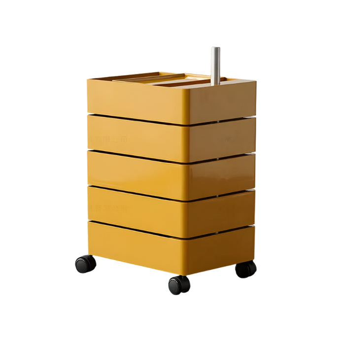 360-Degree Rotating Multi-Layer Storage Organizer - Stylish Movable Cabinet for Magazines and Cosmetics