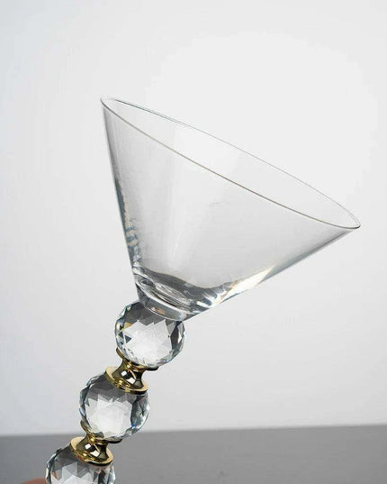 260ML Elegant Lead-Free Crystal Martini Glasses - Premium Drinkware for Cocktails, Wine, and Coffee - Ideal for Celebrations, Bars, and Gift Giving