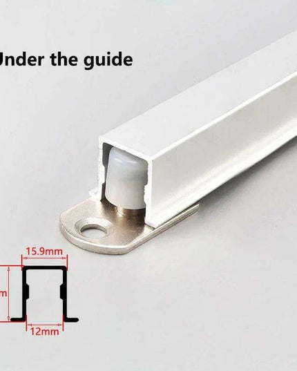 Tranquil Motion Black Elegance Sliding Door System Kit