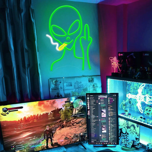 Cosmic Vibe LED Neon Light: Adjustable Brightness for Stylish Home and Party Ambiance