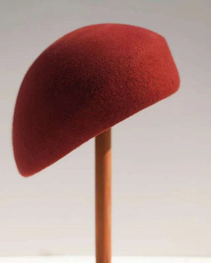 Elegant Women's Wool Felt Beret - French-Style Winter Hat for Special Occasions and Formal Gatherings