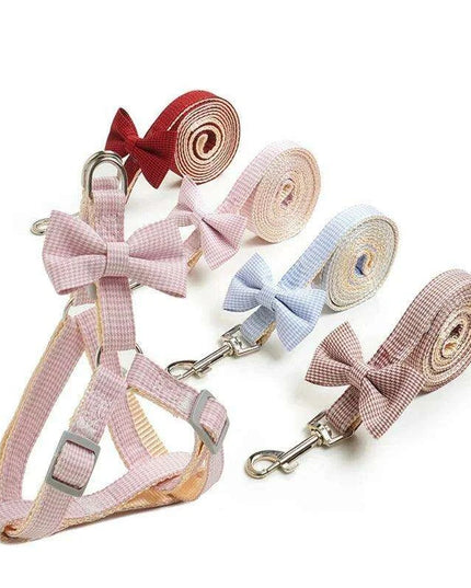 Adorable Starfish-Themed Adjustable Harness and Leash Set for Small Pets