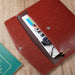 Sophisticated PU Leather Business Portfolio with Ample Storage