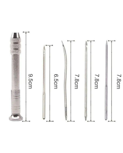 Premium Stainless Steel Leather Stitching Awl Kit for Crafting and Repair