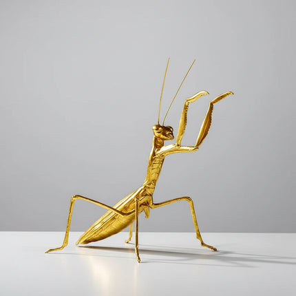ZIZI FISH Golden Bee Metal Sculpture - Decorative Desktop Ornament