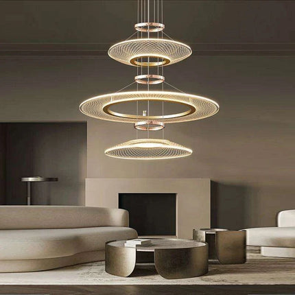 Personalized Luxury LED Pendant Chandelier with Adjustable Lighting Options