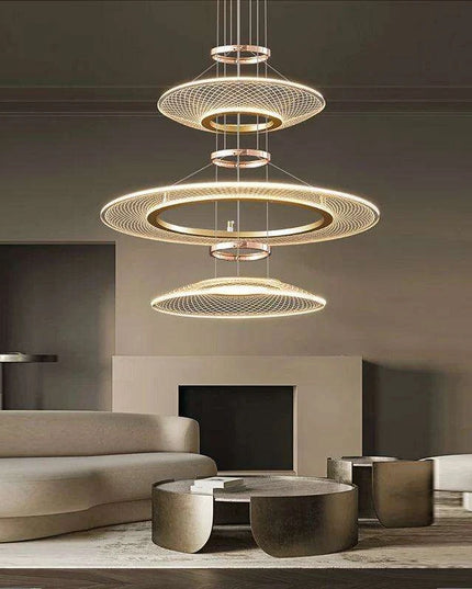 Personalized Luxury LED Pendant Chandelier with Adjustable Lighting Options
