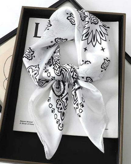 Chic Toddler Elegance: Luxurious 70x70cm Silk Scarf for Ages 6 Months to 4 Years