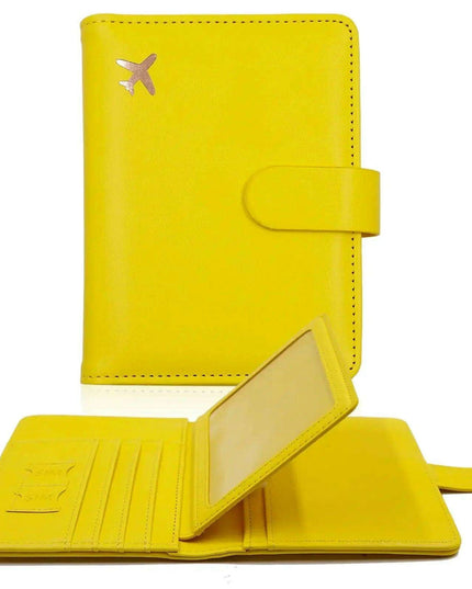 Stylish RFID-Blocking Passport Holder with Card Organizer for Travelers