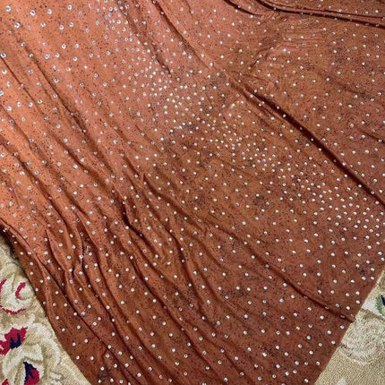 Glamorous Dubai-Inspired Rhinestone Cape Gown for Women