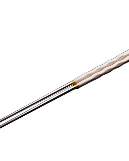 Stylish Anti-Slip Stainless Steel Chopsticks for Sushi and Asian Dishes - Ideal for Home and Restaurant Use