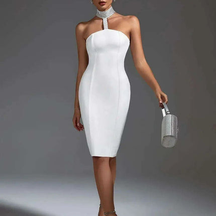 Chic White Backless Bandage Dress: Your Ultimate Glam Night Essential
