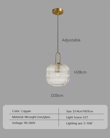 Scandinavian-Inspired Minimalist Glass LED Pendant Lights - Elegant Japanese Design for Home Interiors