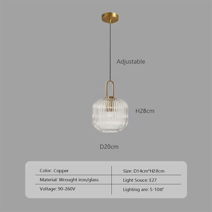 Scandinavian-Inspired Minimalist Glass LED Pendant Lights - Elegant Japanese Design for Home Interiors