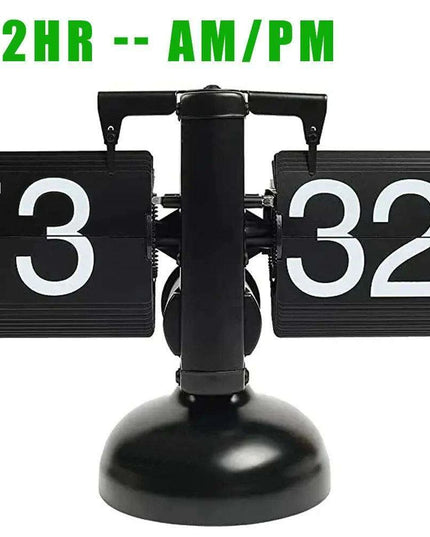 Chic Modern Flip Clock with Retro Charm - Ideal for Home and Office Decor