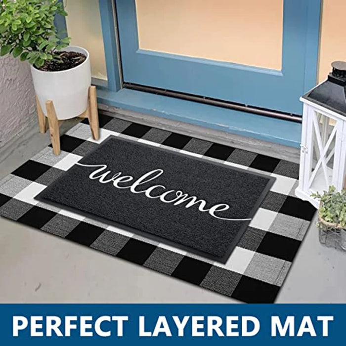 Welcome Mat for Stylish Homes | Durable 30"x17.5" Indoor/Outdoor Doormat"