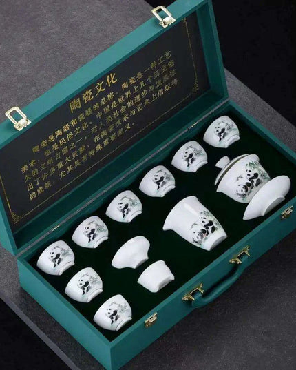 Exquisite Goat Fat Jade Porcelain Kungfu Tea Set for an Enriching Tea Experience