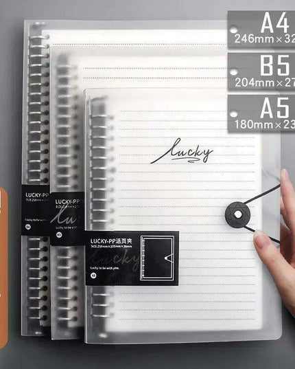 Transparent Loose Leaf Journal Binder for Seamless Organization