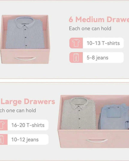 Elegant 10-Drawer Makeup Vanity with Side Pockets and Superior Stability