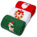 Christmas Festive Cotton Towels Set - Pack of 3 for Home and Kitchen