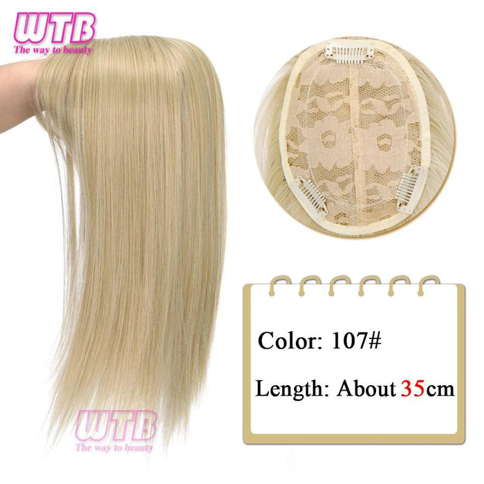 Bangs & Volume: Clip-In Hair Topper for Instant Transformation
