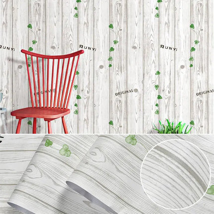 BoHa Waterproof Wood Pattern Wall Sticker - Self-Adhesive PVC Wallpape