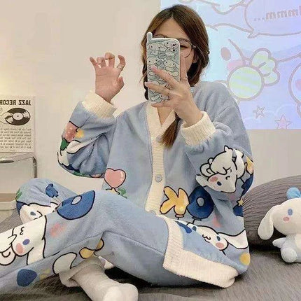 Charming Sanrio Hello Kitty Cosplay Pajama Set for Cozy Nights