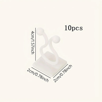 Self-Adhesive Plant Climbing Wall Clips — Leaf-Shaped Vine Fixers, 10pcs
