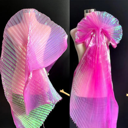Pleated Organza Fabric — 100 × 150 cm, DIY Sewing & Dressmaking