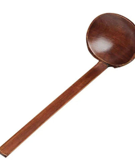 Artisan Extra-Large Japanese Wooden Ladle for Ramen and Soup Serving