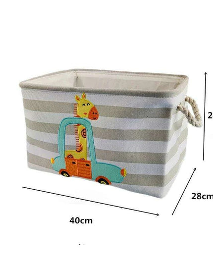Chic Collapsible Canvas Storage Bin for Kids