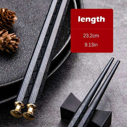 Elegant Black Sakura Fiber Chopsticks - Perfect for Sushi & Noodle Lovers