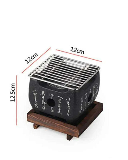 Portable Japanese & Korean Charcoal BBQ Grill Kit with Aluminium Alloy Stove: Your Ultimate Grilling Companion