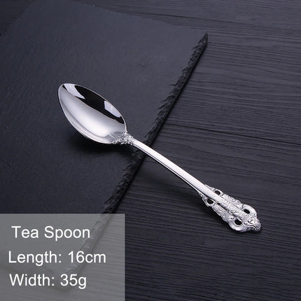 Gold Vintage Stainless Steel Cutlery, Individual Pieces | Très Elite