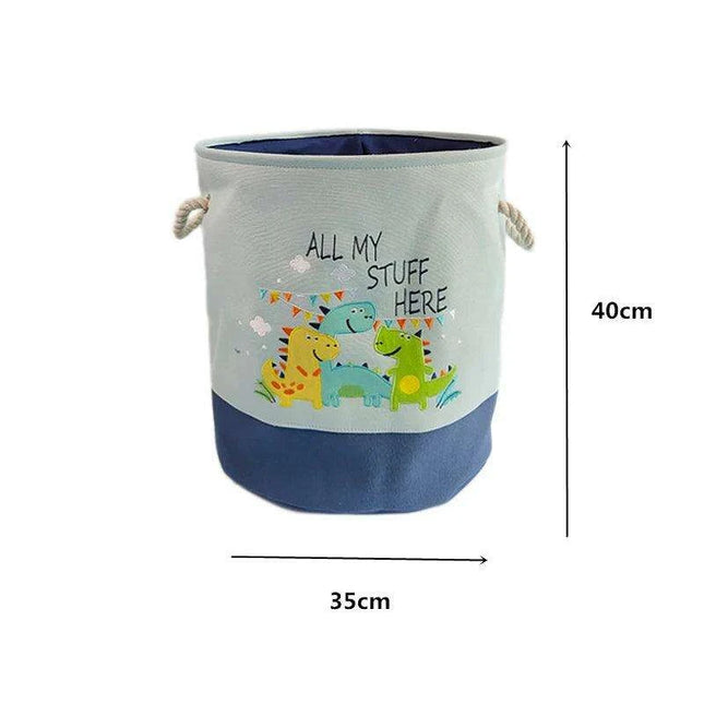 Chic Collapsible Canvas Storage Bin for Kids