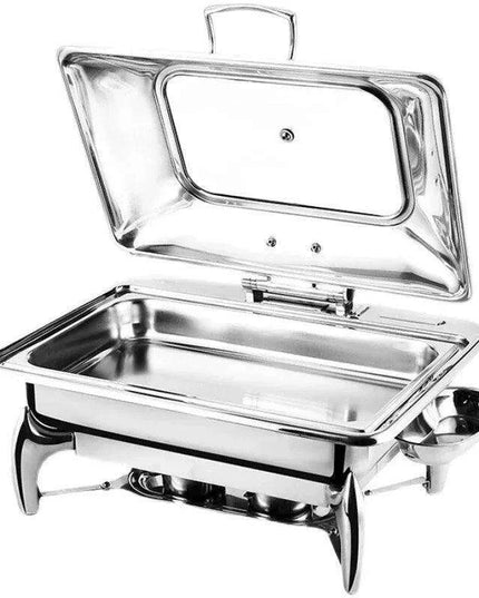 Regal Stainless Steel Chafing Dish Set with Hydraulic Warmer and Hot-Water Container