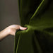 Vintage Green Luxe Blackout Drapes with Elegant Pleat Design