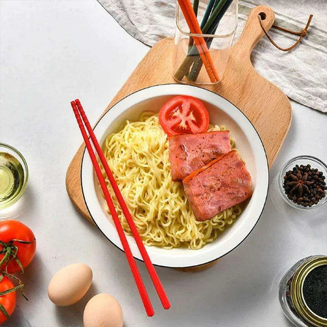 Vibrant Non-Slip Silicone Chopsticks Set for Sushi and Noodle Lovers