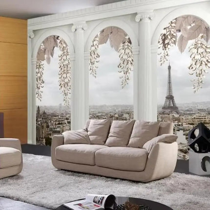 Très Elite Retro 3D Flower Oil Painting Wall Art Mural for Living Room